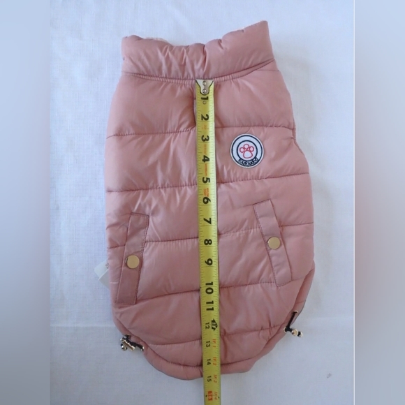 *SOLD*đžđFouFouDog ⢠Reversible Barbie Pink Puffer Coat Vest Jacket ⢠M â˘NWT - Picture 10 of 12